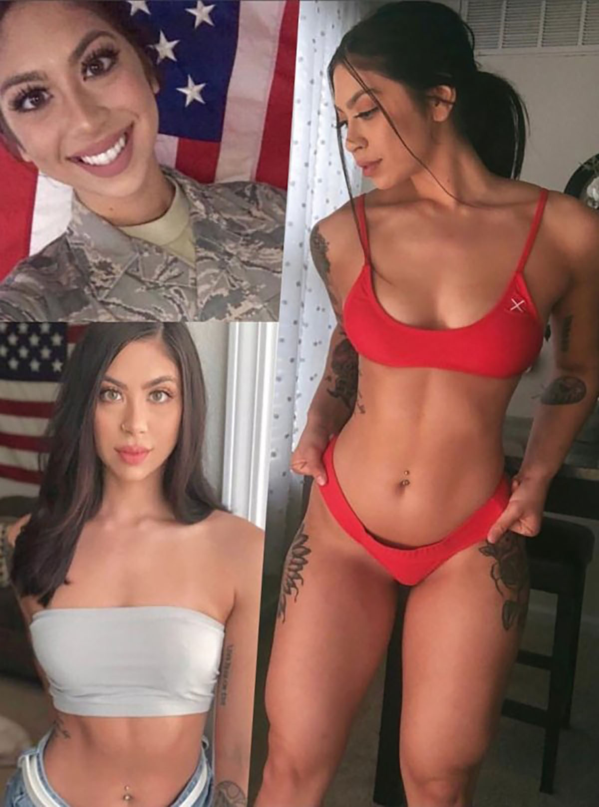 Look at The Military Girl of America