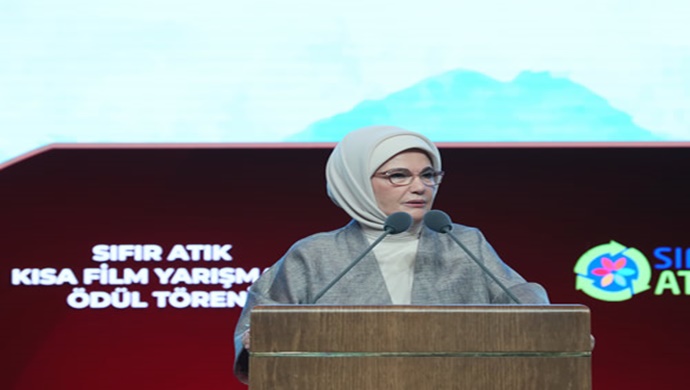 Emine Erdoğan, Sıfır Atık Kısa Film Yarışması Ödül Töreni’ne katıldı
