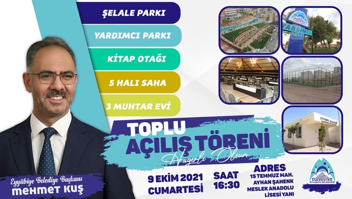 EYYÜBİYE BELEDİYESİNDEN BİR TOPLU AÇILIŞ TÖRENİ DAHA