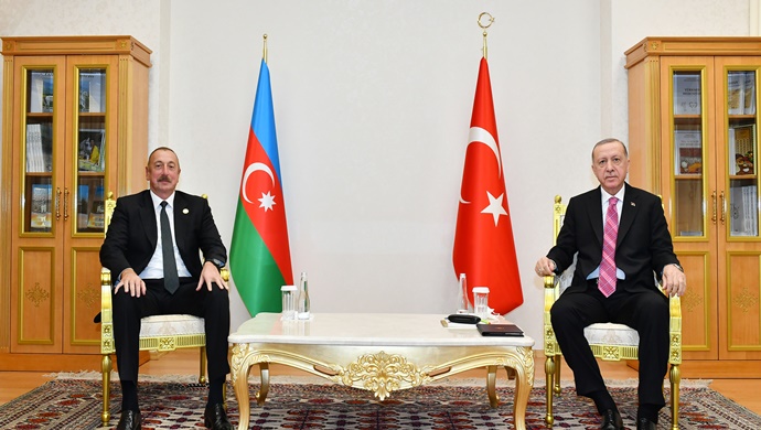 İlham Aliyev, Cumhurbaşkanı Recep Tayyip Erdoğan ile görüştü