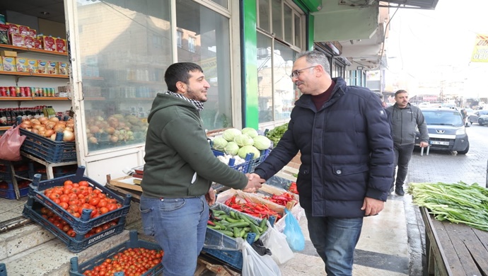 Eyyübiye Belediye Başkanı Mehmet Kuş, Sokakları Makam Edindi