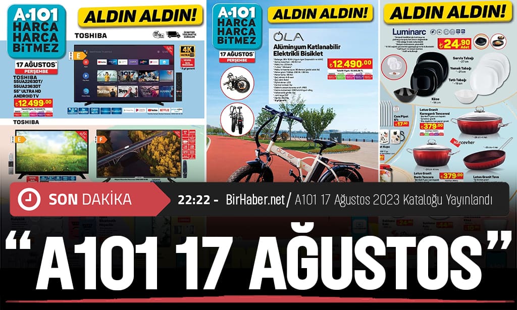 A101 17 Ağustos 2023 Kataloğu Yayınlandı
